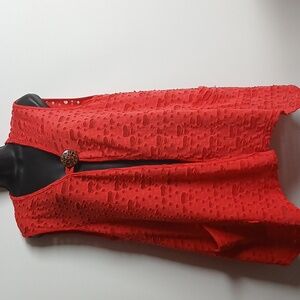 Kaktus women red vest Preloved size XL